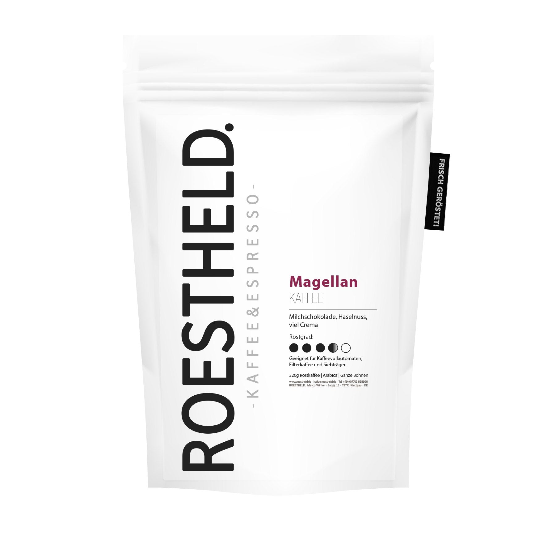 Magellan Kaffe - 60% Arabica und 40% Robusta (Mischung) - 320g