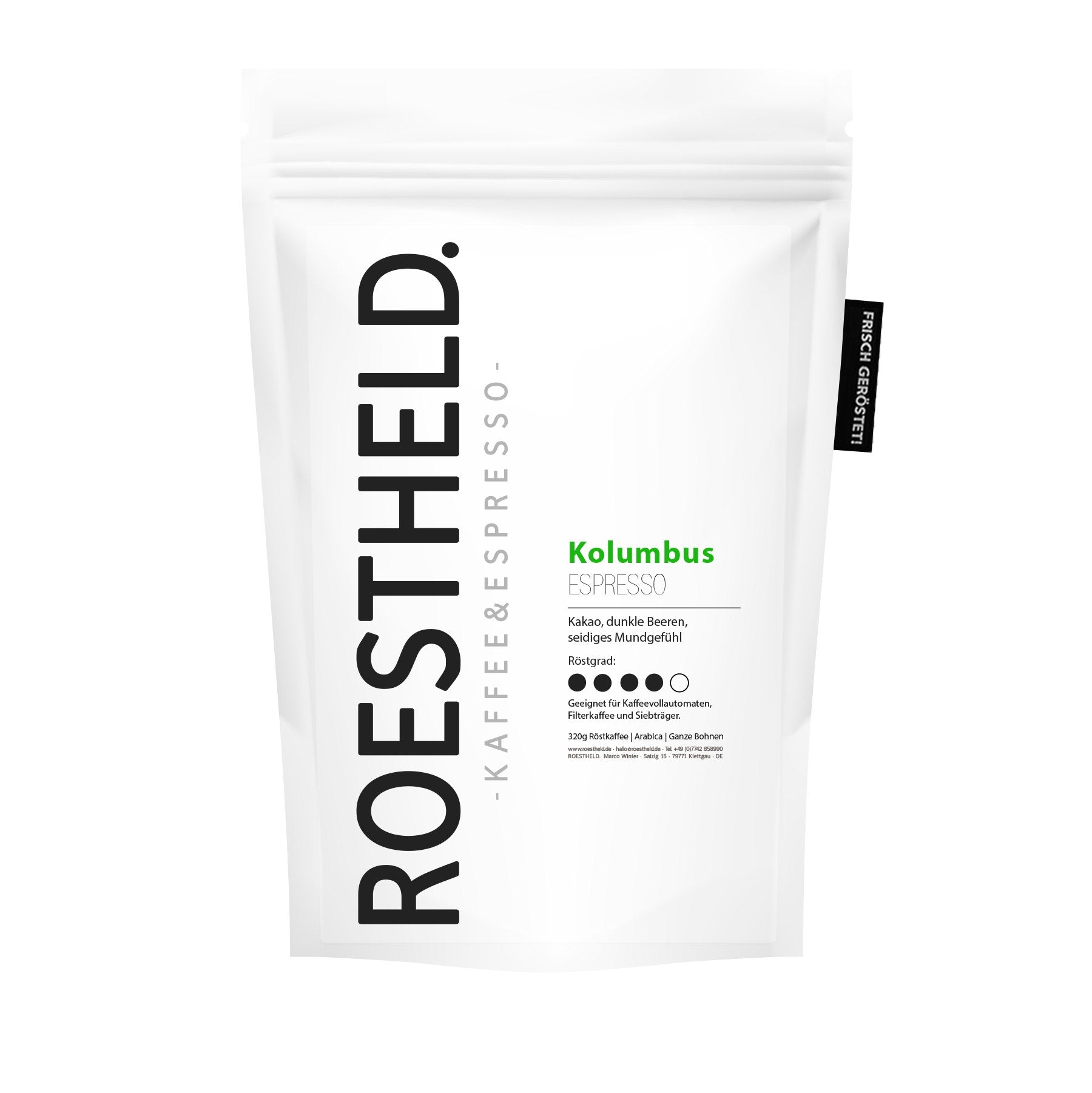 Kolumbus Espresso - 100% Arabica (Sortenrein) - 1kg